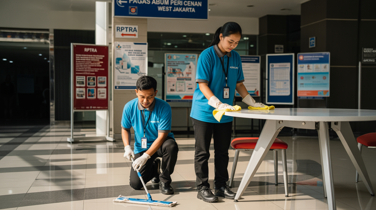 Read more about the article Outsourcing Jasa Cleaning untuk Fasilitas Umum Jakarta Barat Bersama Adhicare