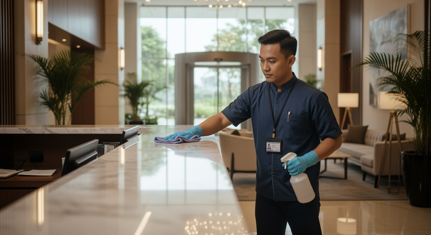 Read more about the article Yayasan Penyalur Tenaga Kerja Cleaning Service Terpercaya dan Profesional Di Bogor Dengan Adhicare
