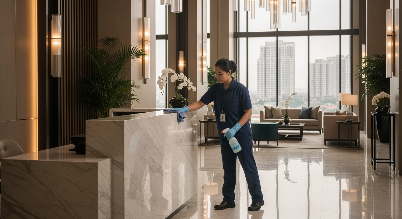Read more about the article Yayasan Penyalur Tenaga Kerja Cleaning Service Untuk Apartemen Dan Hunian Jabodetabek Bersama Adhicare