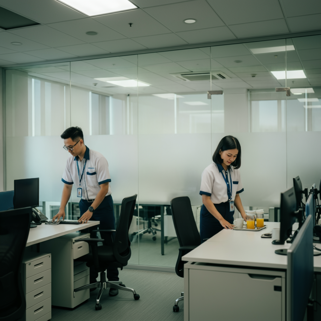 Read more about the article Jasa Office Boy Dan Office Girl Terdekat Di Jakarta Solusi Kebersihan Kantor Profesional Bersama Adhicare